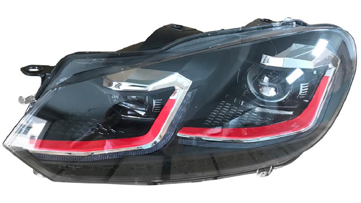 Set+de+phares+Look-7.5+sur+mesure+pour+Volkswagen+Golf+VI+2008-2012+-+Noir%2FRouge+-+incl.+Dynamic+Running+Light